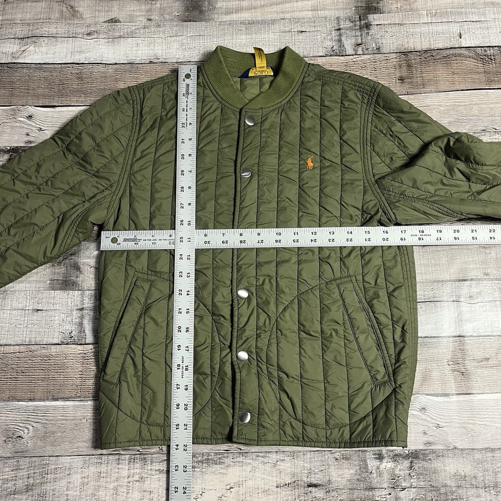 Polo Ralph Lauren Jacket Boys Large Green Insulated Outerwear Coat - Picture 4 of 8